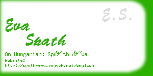 eva spath business card